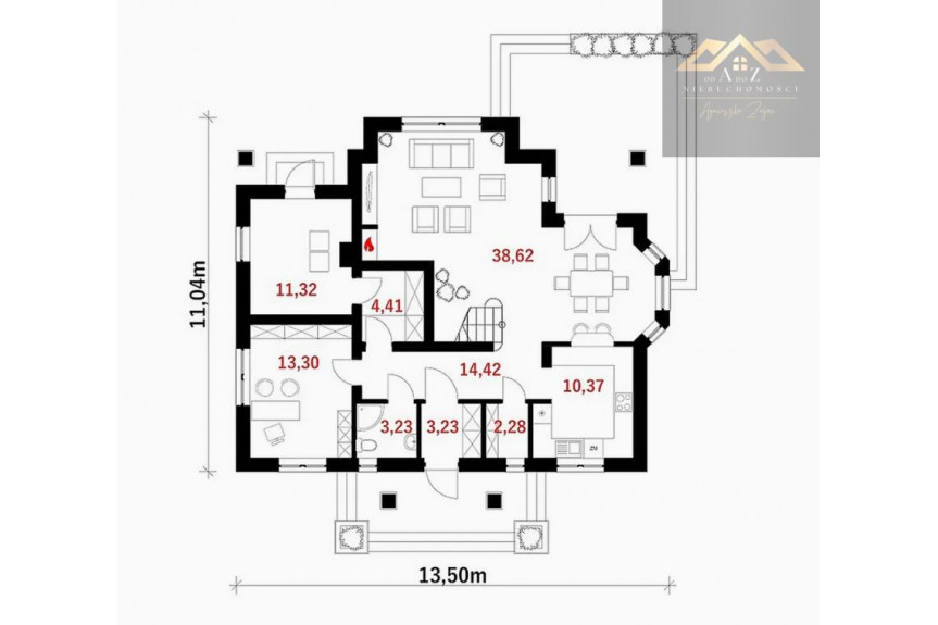 dębicki, Czarna, Żdżary, Nowy dom przy lesie