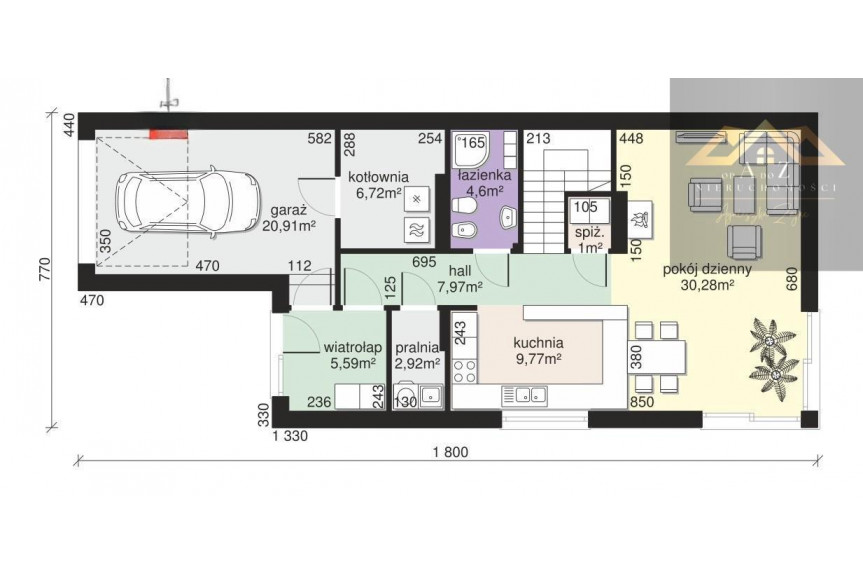 tarnowski, Lisia G&oacute;ra, Dom pod miastem na hektarowej działce