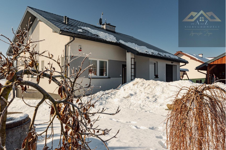 małopolskie, tarnowski, Skrzysz&oacute;w, Pog&oacute;rska Wola, Nowoczesny dom w Pog&oacute;rskiej Woli, gmina Skrzysz&oacute;w