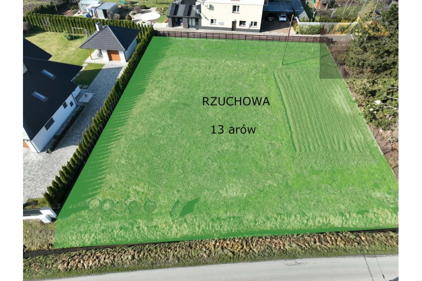 małopolskie, tarnowski, Pleśna, Rzuchowa, Rzuchowa 13 ar budowlana ekstra lokalizacja super układ
