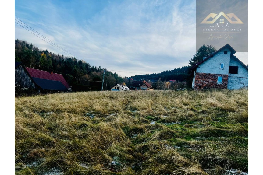 myślenicki, Myślenice, Łęki, Atrakcyjna działka budowlana pod Myślenicami