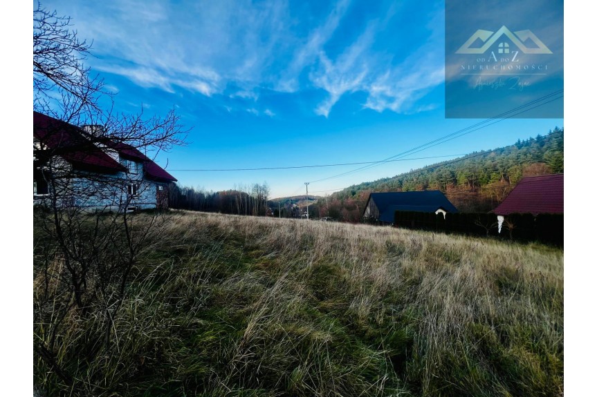 myślenicki, Myślenice, Łęki, Atrakcyjna działka budowlana pod Myślenicami
