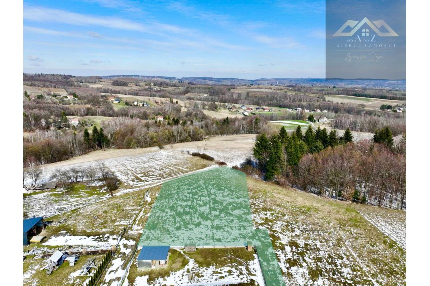 tarnowski, Pleśna, Lichwin, Widokowa działka Lichwin, gm. Pleśna, z widokiem na g&oacute;ry