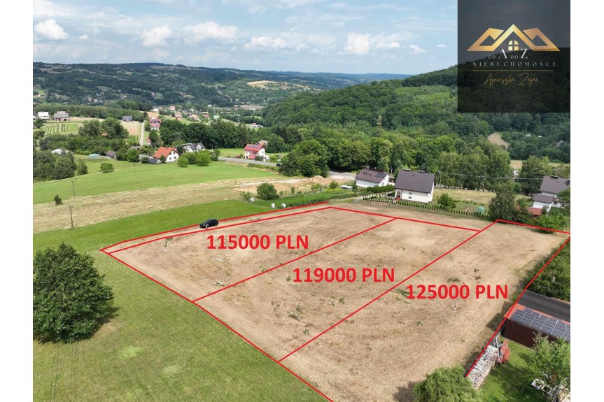 małopolskie, tarnowski, Pleśna, Łowcz&oacute;wek, Widokowe działki Łowcz&oacute;wek,gm. Pleśna, blisko centrum.