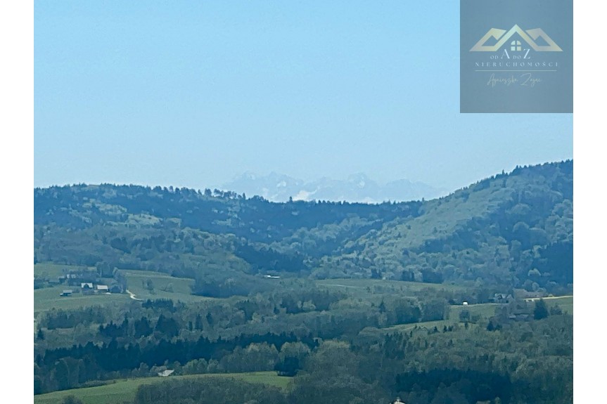 tarnowski, Gromnik, Siemiech&oacute;w, Widokowa działka na panoramę g&oacute;r